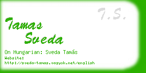 tamas sveda business card